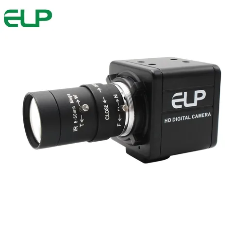 Камера видеонаблюдения ELP 1/3 МП 5-50 мм с варифокальным объективом CMOS Aptina AR0130 с функцией машинного видения, цифровая камера MJPEG USB