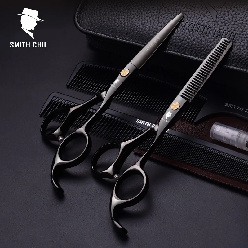 

Smith Chu Hair Scissors Professional Hairdressing Scissors High Quality Cutting Thinning Scissor Shears Hairdresser Barber Razor