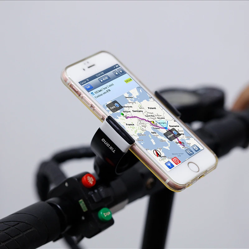 tikono anti slip universal 360 rotating bicycle bike phone holder handlebar clip stand mount bracket for smart mobile cellphone free global shipping