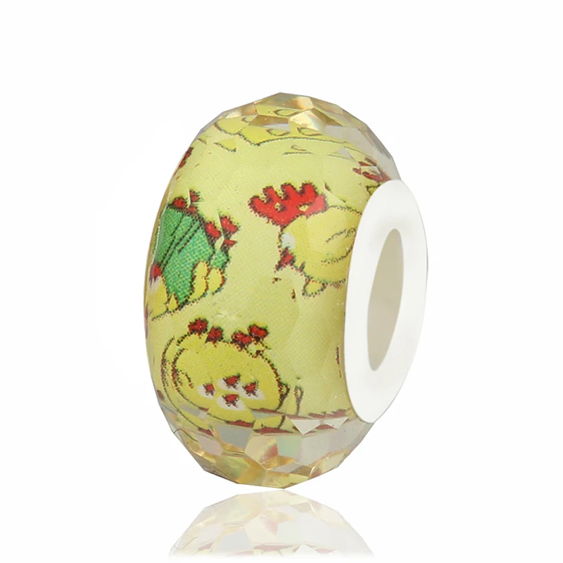 Btuamb новая мода полимерные муранские бусинки Цыпленок кленовый лист звезда