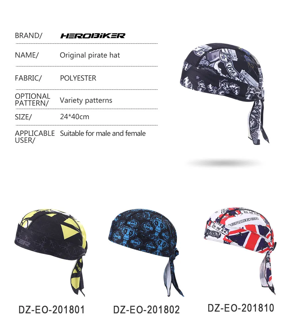 HEROBIKER мотоциклетная маска для лица Балаклава летняя мотоциклетная шапка с черепом шлем Спортивная маска мото синяя мотоциклетная маска повязка на голову