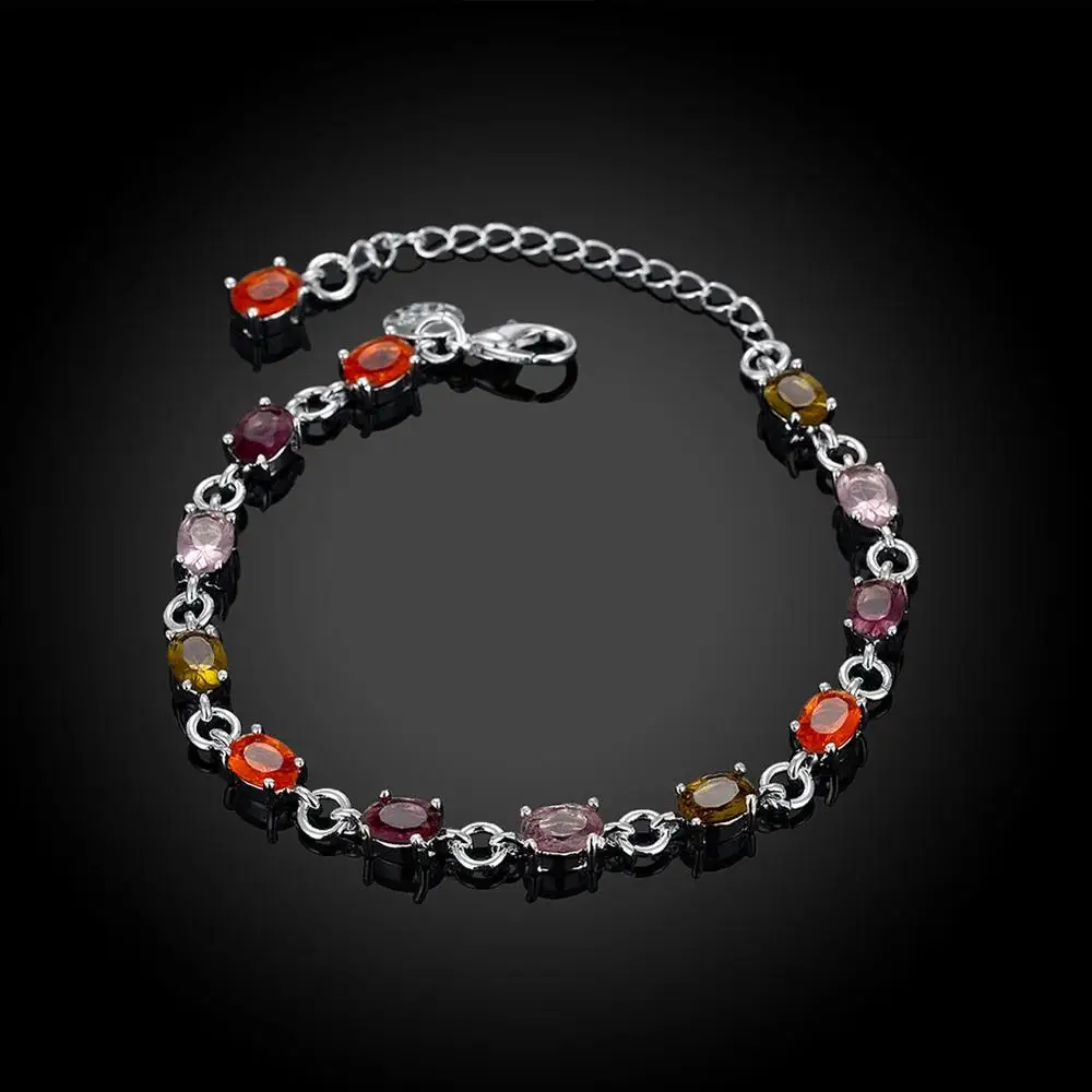 H258 Оптовая Продажа Модные с серебряным покрытием jewelry браслет-цепочка Шарм