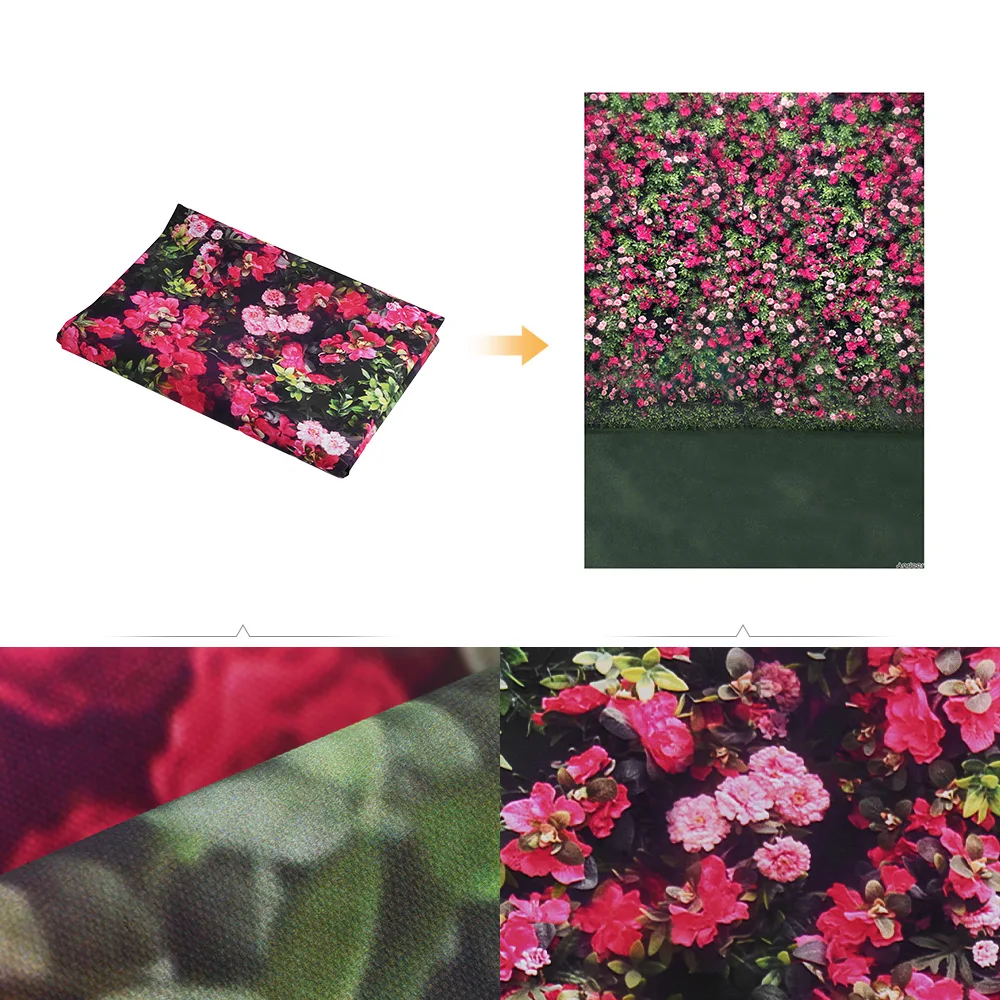 Andoer 1.5 * 2.1m/5 7ft Flower Wall Photography Background for Studio Photo Backdrops Home Decorate Wedding | Электроника