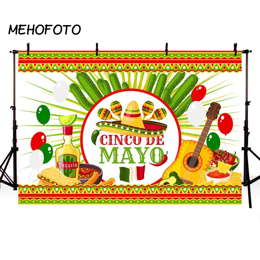 Cinco de Mayo Фотофон отличный как Мексиканская Вечеринка Дети День рождения участник