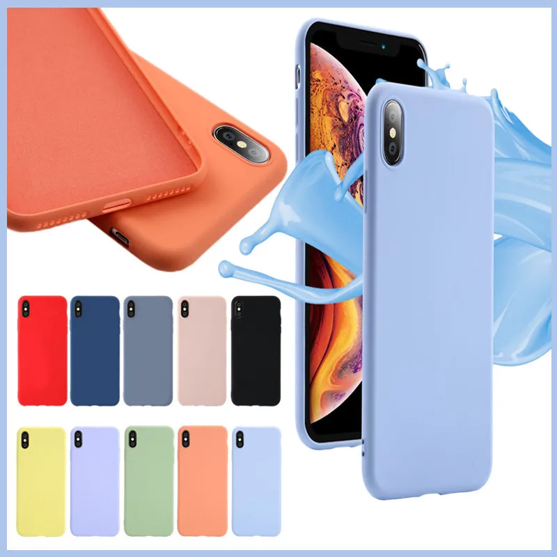 Creative iPhone XR Mobile Shell Apple xs max Liquid State Silicone Phone Case iPhone6S/7/8plus Slim All-inclusive Cover | Мобильные