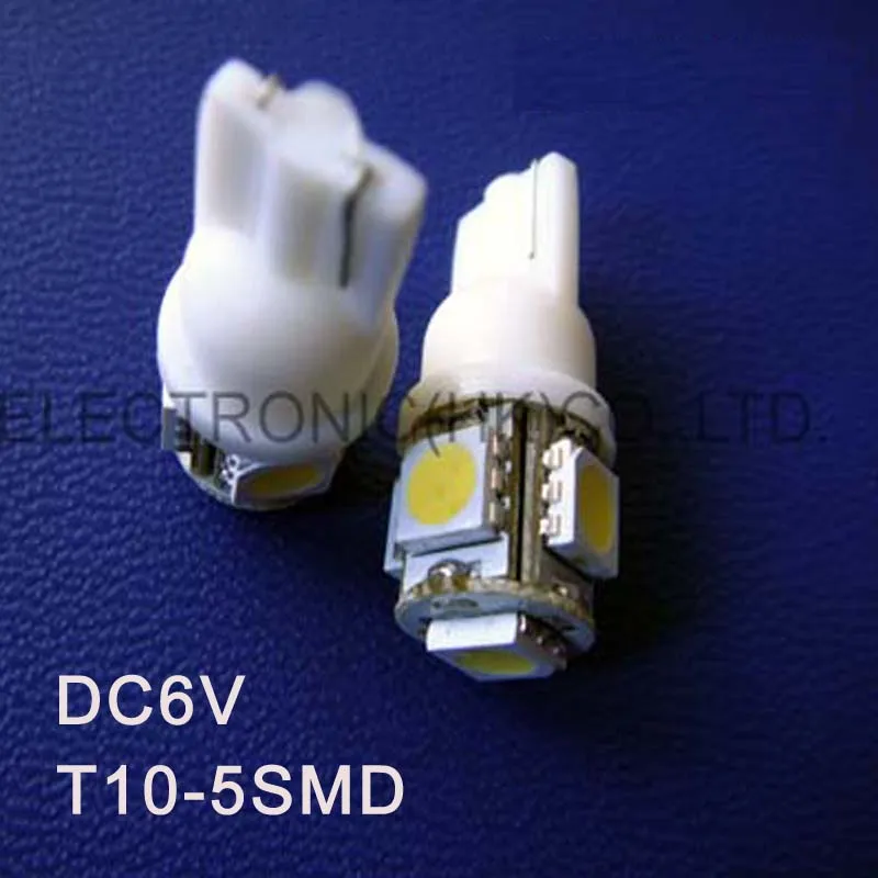 

High quality DC6V 6.3V T10 W5W 194 168 Wedge led dashboard warning indicator,Instrument light Bulb Lamp free shipping 5pcs/lot