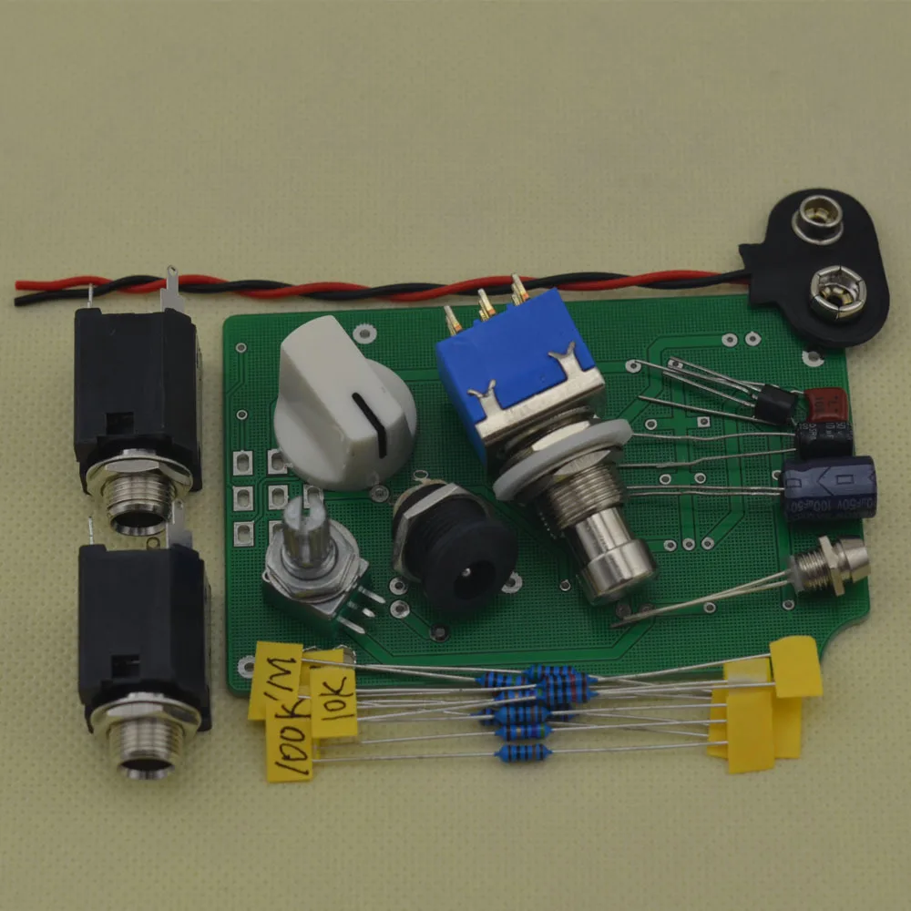 Педаль для гитарных эффектов DIY Boost все комплекты с алюминиевой белой коробкой 1590b