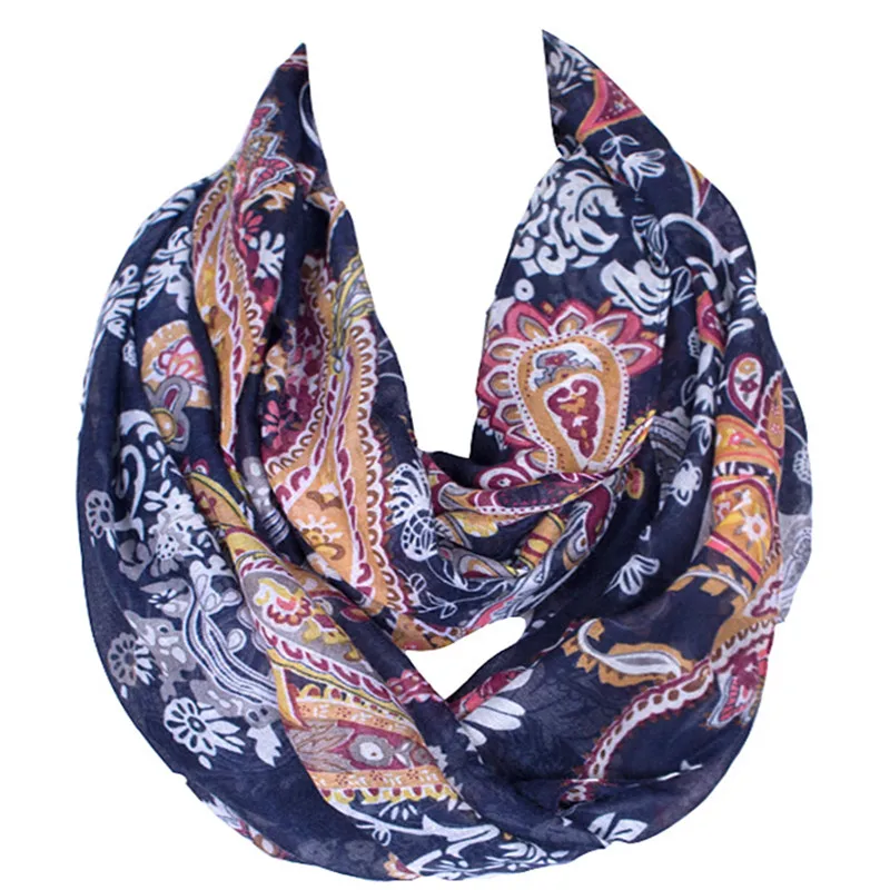 2017 Женский шарф роскошный бренд винтажные шестигранные шарфы с цветочным