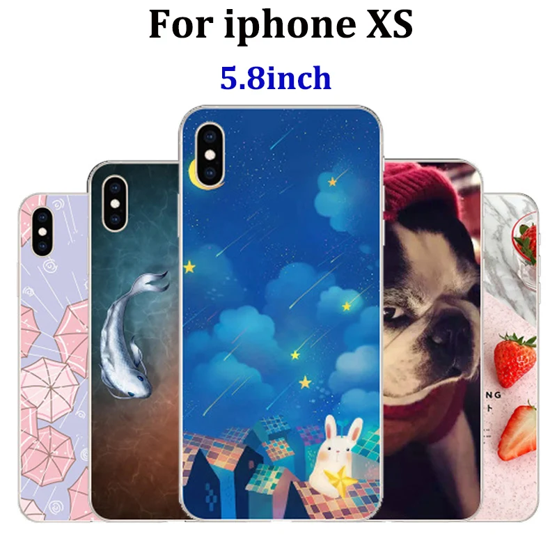 Чехол для iphone XS 5 8 дюйма милый мультяшный мягкий чехол телефона защитный 10S