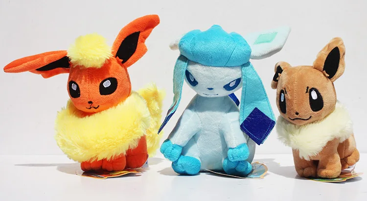 180 шт./лот 18~ 20 см Животные Плюшевые игрушки Umbreon Eevee Espeon Jolteon vaporion Flareon Glaceon Leafeon Плюшевые мягкие куклы