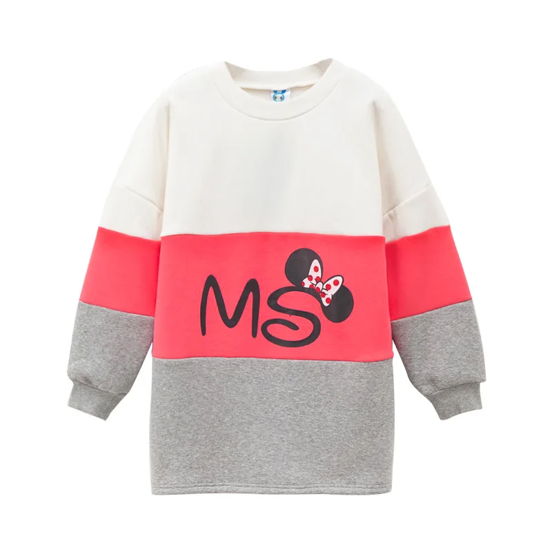 Figwit Cotton Dress 2018 Autumn winter Long Sleeve cartoon Child Kids Clothes For Teen Girls 10 13 Years Casual Sweatshirt | Детская