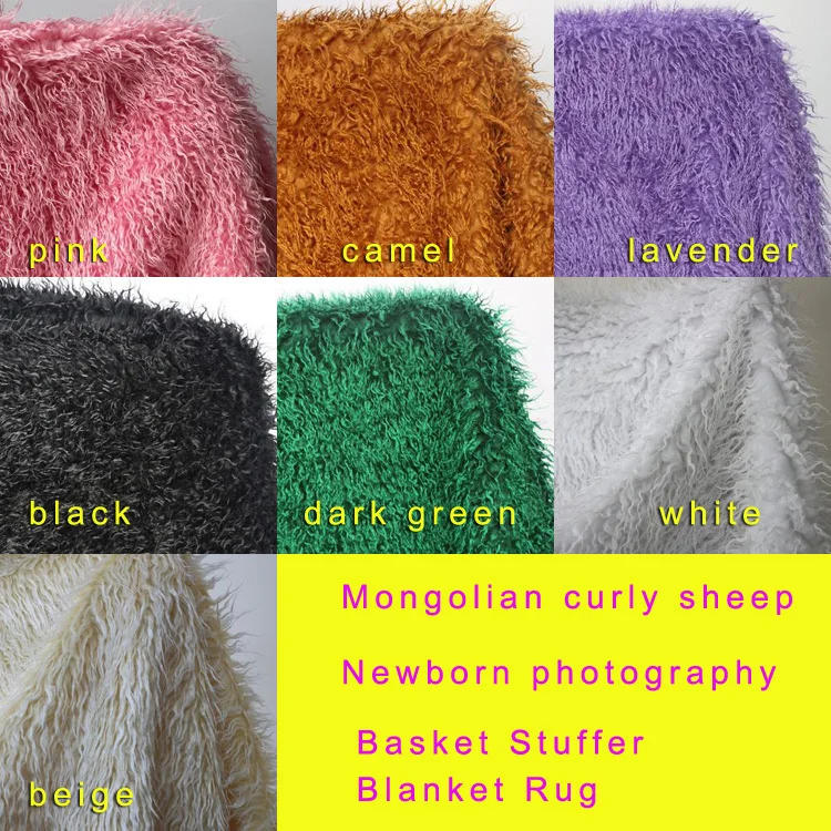 Монгольская курчавая овечка из искусственного меха реквизит для фотосъемки