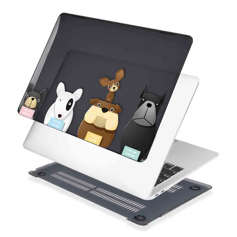 Redlai Симпатичный кот собака чехол для Macbook Air Pro retina 11 12 13 15 16 дюймов с сенсорной панелью Air 13 A1932 A1466 чехол для ноутбука - Цвет: A254