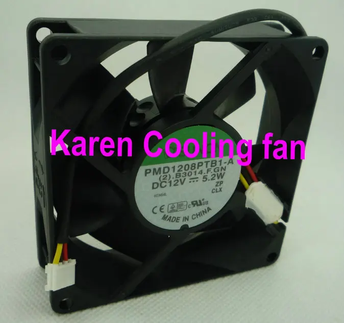 

HZDO 8CM PMD1208PTB1-A 8025 12V 5.2W 3wire Cooling fan