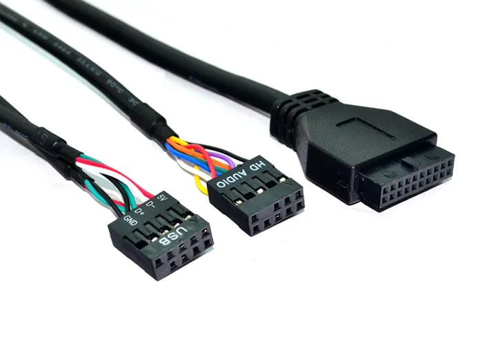 Высококачественная передняя панель с 9 контактами на 2 USB 0 3 5 дюйма HD аудио