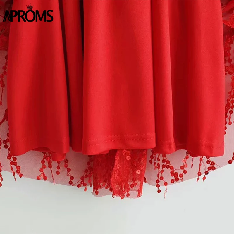 Aproms/мини-платье с блестками и глубоким v-образным вырезом, женское летнее соблазнительное с открытой спиной с перекрещенными лямками, пляжные вечерние платья, Крутое летнее платье для девочек