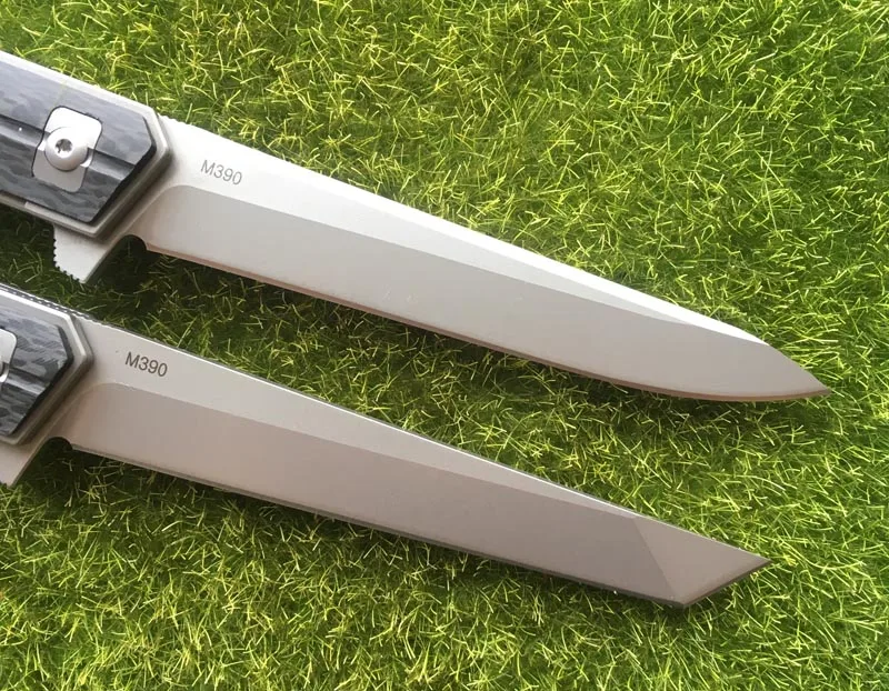 NIGHTHAWK пользовательский Quartermaster Qwaiken Флиппер складной нож M390 сталь титан CF ручка кемпинг открытый фрукты Ножи EDC инструмент
