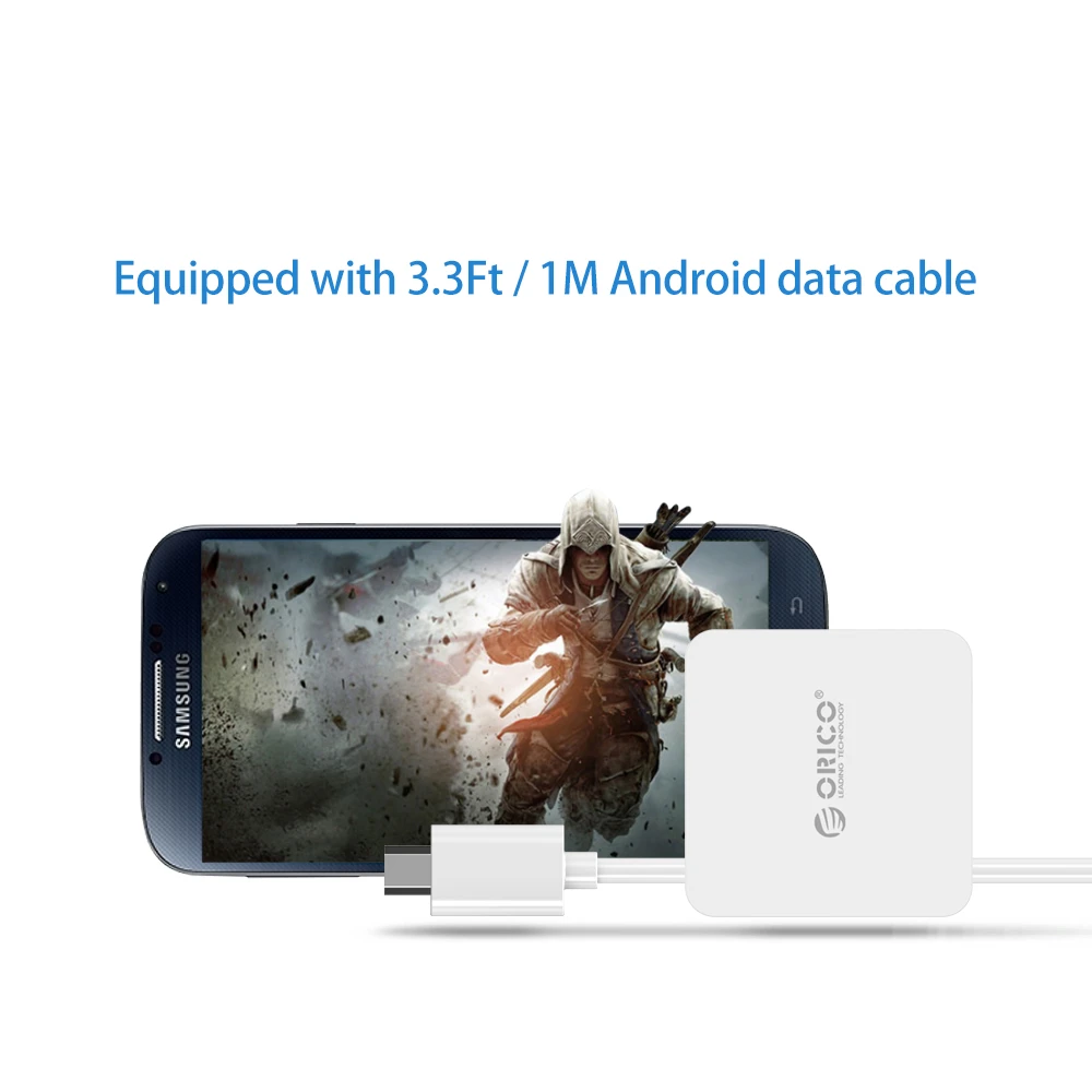 USB быстрое зарядное устройство ORICO QC3.0 настенное с кабелем Micro для samsung Xiaomi huawei|usb