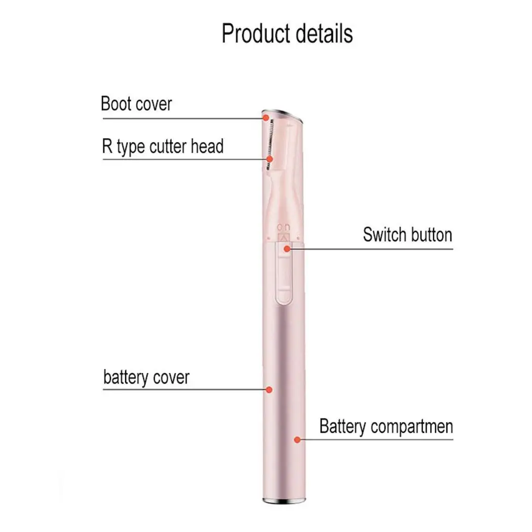 Новый модный косметический Электрический аккумулятор для бровей черного цвета