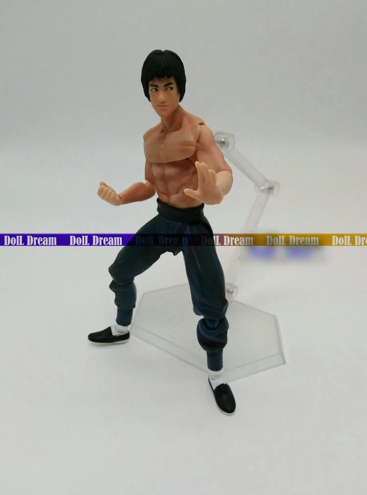 14 см Брюс Ли Fist of Fury Figma 266 в коробке ПВХ фигурка Коллекционная модель игрушки|model
