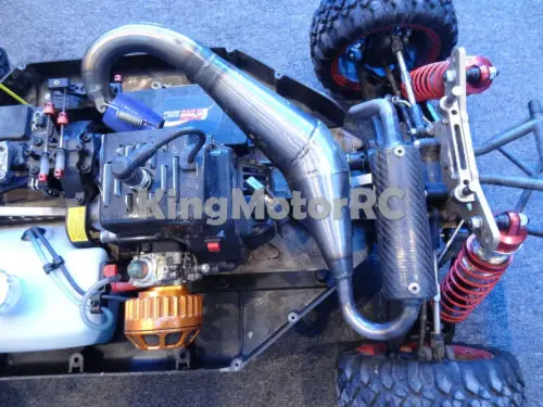 Король мотор X2 жир хип-хоп мальчик 2 глушителем выхлопная труба с LOSI 5IVE T Rovan LT