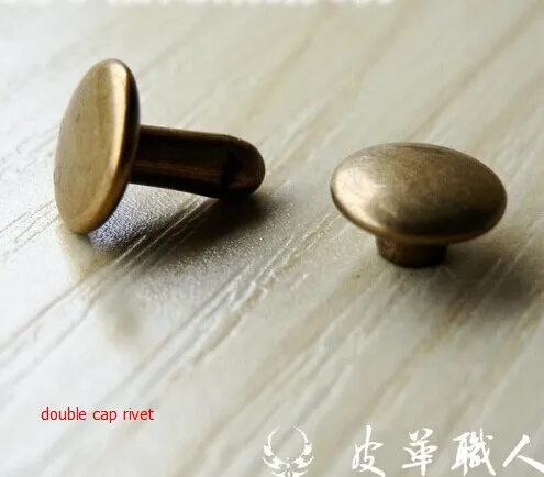 

9mm 500sets DIY double face StudS Rivets Bump Spike Silver Bullet Spots Punk Leathercraft Clothing Accessories