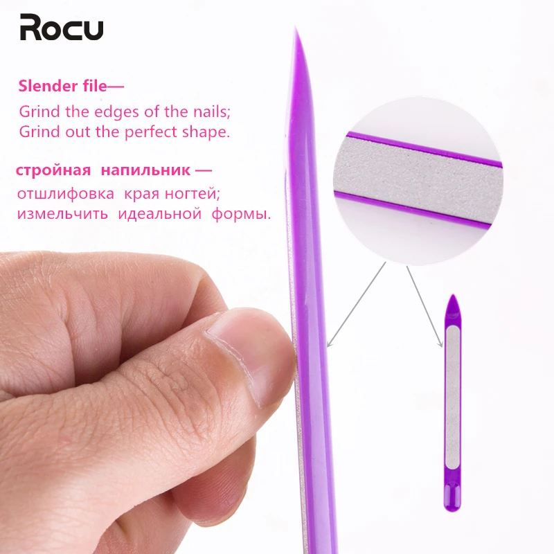 2Pcs Dual Sided Stainless Steel Metal Nail file Manicure Pedicure Tools Women Art File Care Set 141mm*17mm & 151mm*17mm|nail art file|nail filemetal