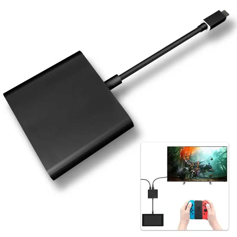 Адаптер WONJO для портативной док-станции адаптер Type-C-HDMI концентратор конвертер 4 K