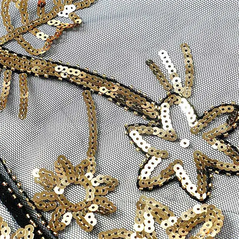 Шаль-Накидка женская черная/белая/Золотая/серебряная 1920s