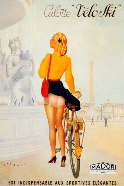 Винтажный постер для катания на лыжах спорта путешествий кюлот вело лыжи