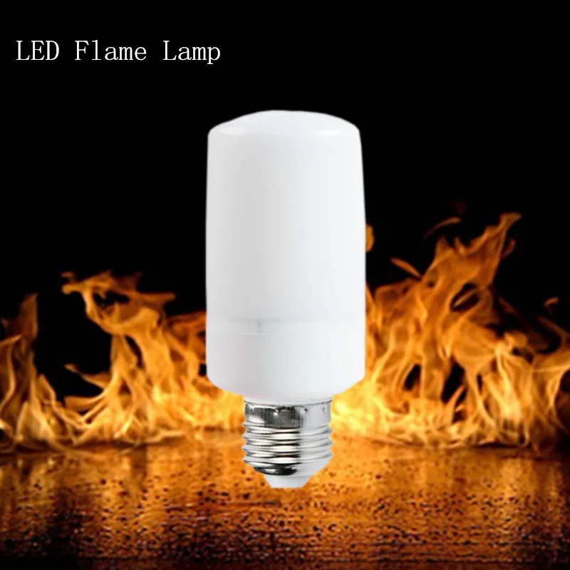 Новые светодиодные лампы E27 E14 SMD2835 AC110V-220V Светодиодная лампа пламени пламя