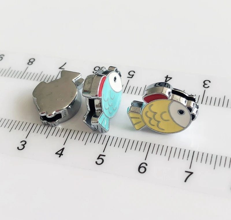 50 шт DIY Аксессуары 8 мм Эмаль рыба горка амулеты Бусины Подходят собака кошка