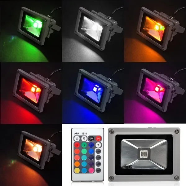 6 шт. 10 Вт 20 30 50 RGB светодиодный прожсветильник наружный прожектор для пейзажа