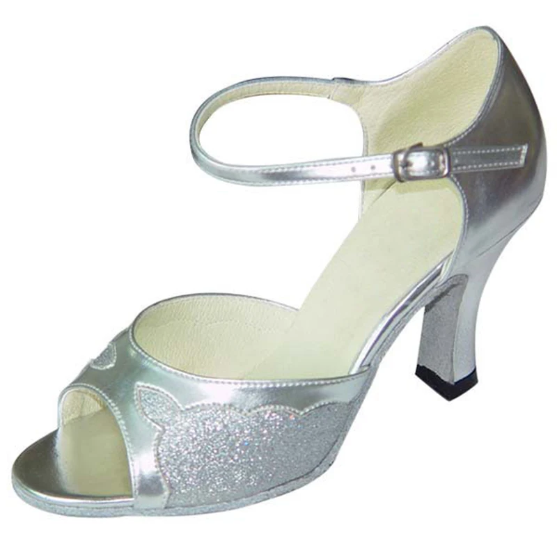 Женская танцевальная обувь для сальсы разные цвета evkoodance искусственная кожа