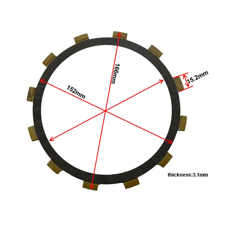 Детали для двигателя мотоцикла комплект фрикционных пластин сцепления Yamaha YZF R1