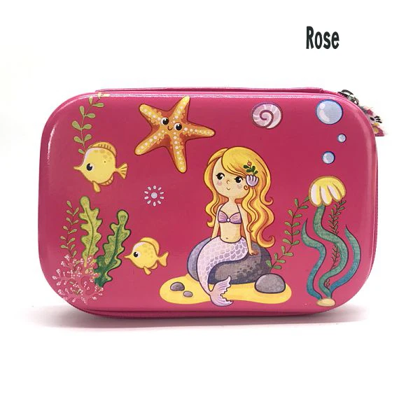 Rose fish Пенал Estuche Эсколар Kalemlik животного КАЛЕМ Kutusu Estuches Para El колеги коробка школы Kawaii карандаш большой единорог - Цвет: Rose fish