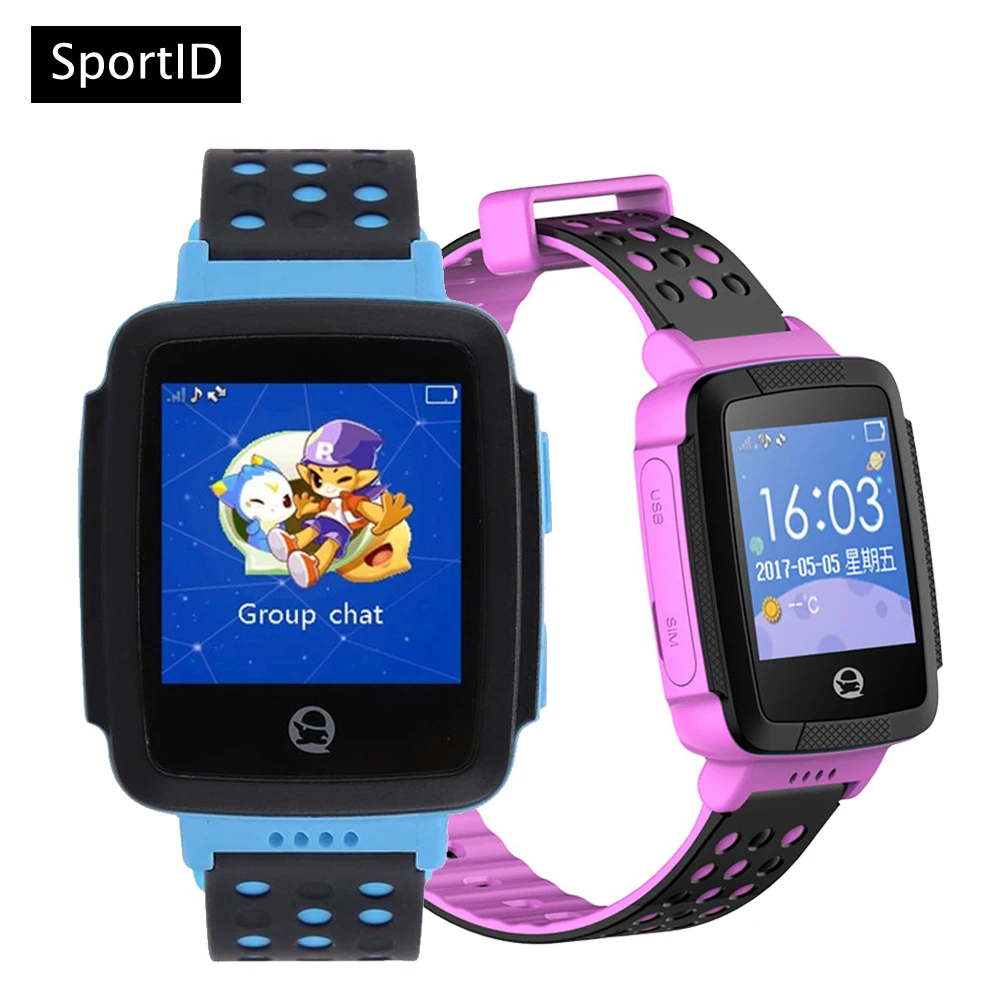 Смарт часы для детей gps Smartwatch дети Tencent QQ C002 наручные анти потерянный поддержка