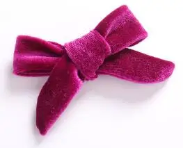 purple red Новое поступление, детские бархатные заколки с бантом для волос, модные заколки для девочек, милые аксессуары для волос в Корейском стиле, милые головные уборы - Цвет: purple red