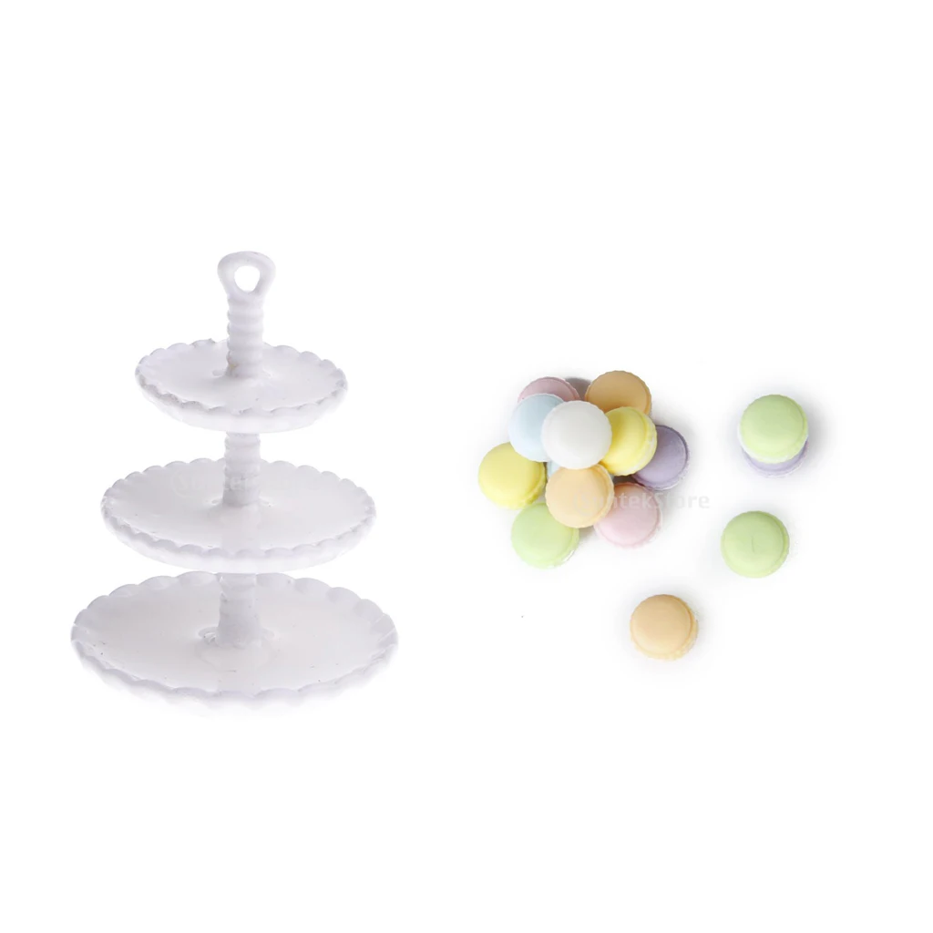 Случайный 15 шт глиняный торт Макарон десерт и фруктовые Пирожные Десерты