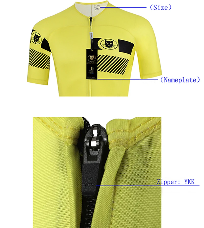 Runchita мужские ropa ciclismo verano hombre conjuntos 9d mtb летние шорты рукавом облегающий велосипедный костюм трикотаж pro team желтый