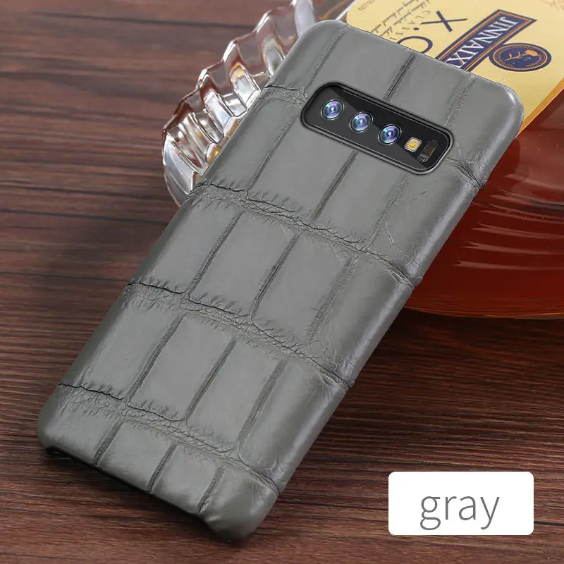 Красный Роскошные oraginal чехол из крокодиловой кожи для samsung Galaxy s10 SE S9 S8 S7Edge Чехлы Marvel для Note 8 9 a50 a70 A40 A30 a7 - Цвет: Красный