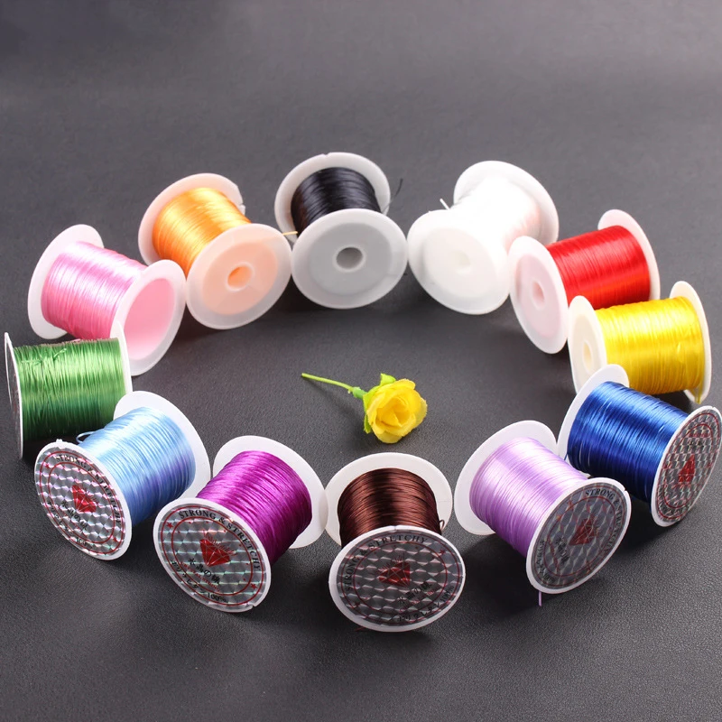 1 рулон Multi Цвета крепкий эластичный шнур Бисер эластичной нитью строка веревка