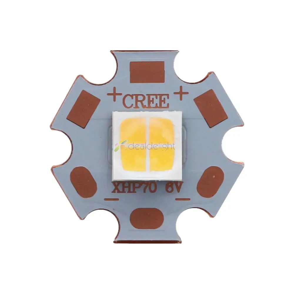 Светодиодный драйвер Cree XHP70 6 в холодный белый 6000 к нейтральный 5000 теплый 3000 16 мм