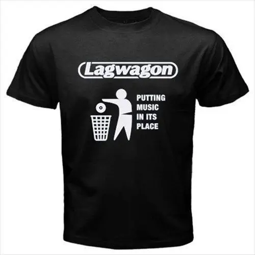Lagwagon положить музыки в место мужские футболки футболка Размеры S M L XL 2XL 3XL |