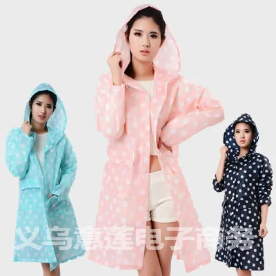 Женский плащ пончо водонепроницаемый с длинными точками пальто для дождливой