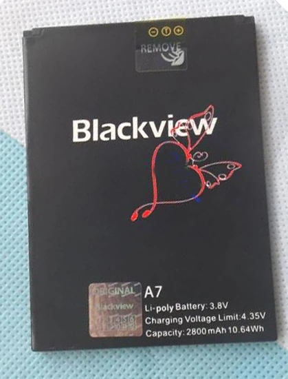 Оригинальный запасной аккумулятор Blackview A7 2800 мАч 3 8 в для смартфона BLACKVIEW Android 7