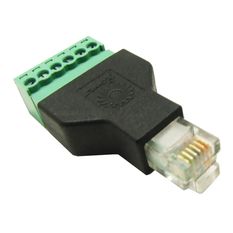 Разветвитель RJ12 6Pin для системы видеонаблюдения|connector|adaptor |