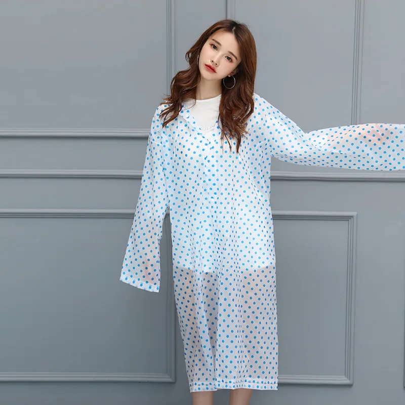 Fashion Dot Adult Man Women Environment Raincoat Rainwear Waterproof Poncho Tour Transparent Girl Rain Coat Gear JJ-SYYY138- | Дом и сад