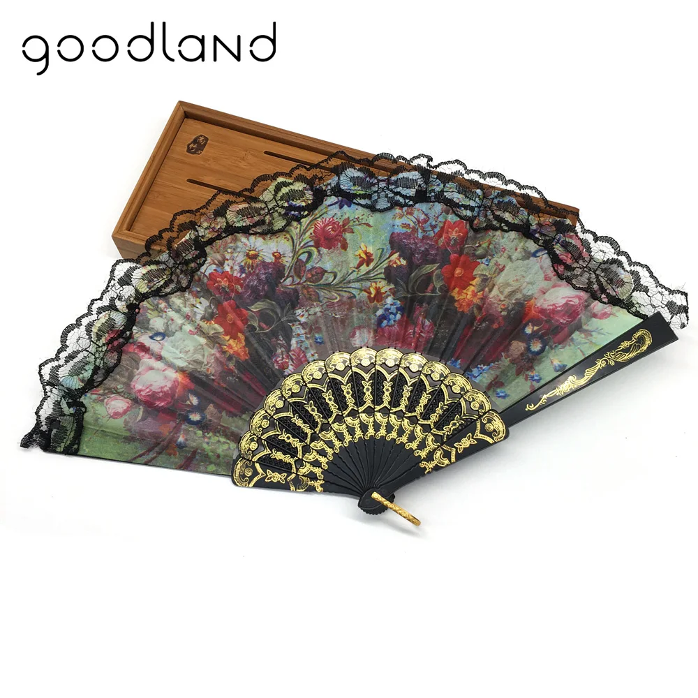 

Free / Drop Shipping High Quality 1 Piece Spanish Style Black Glitter Floral Plastic Lace Fabric Discount Favors And Gifts
