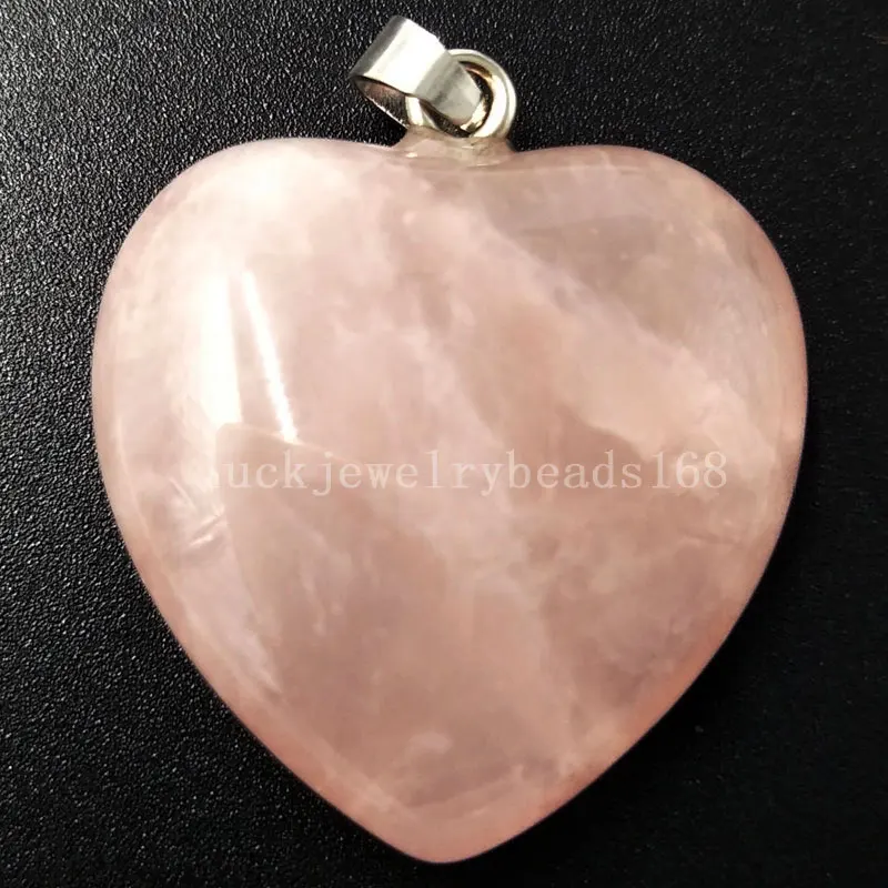 Pink Crystal C5717 Малахит Howlite тигры глаз Синий Песок Jaspe Сердолик авантюрин Малахитовый Лазурит кристалл сердце Art кулон из бисера WFH397 - Окраска металла: Pink Crystal C5717